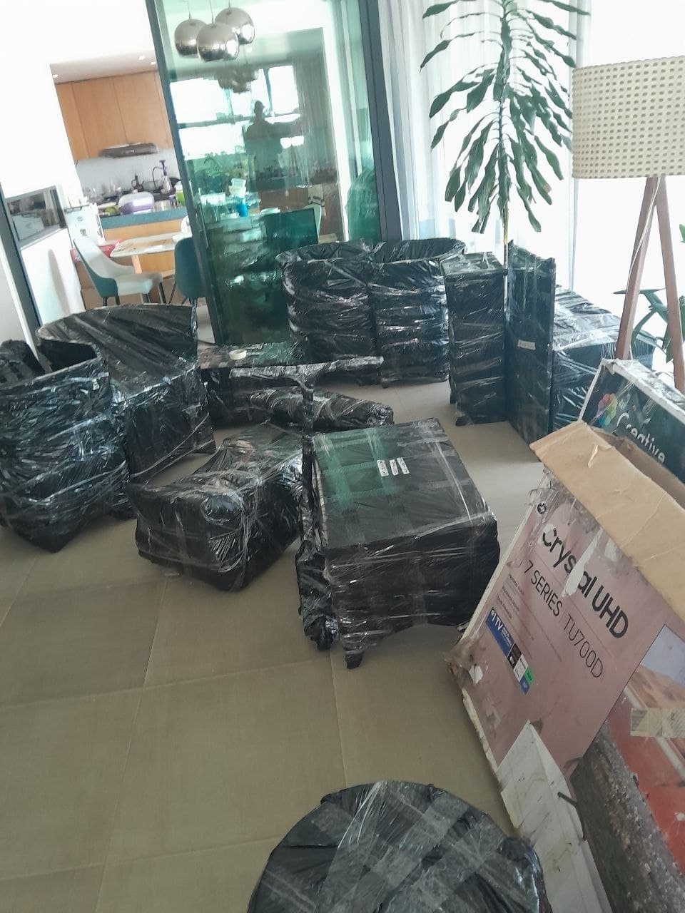 Furniture Carefully Wrapped